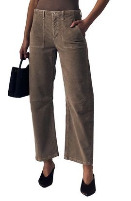 LE JEAN LE JEAN Utility Barrel Leg Corduroy Pants