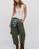 LE JEAN Petite Mid Rise Barrel Leg Utility Jeans - 1