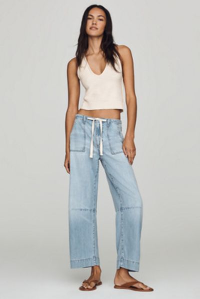 LE JEAN Weightless Utility Mid Rise Barrel Jeans