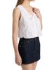 Le Jean Women's Embroidered Eyelet Linen Sailor Top - 4