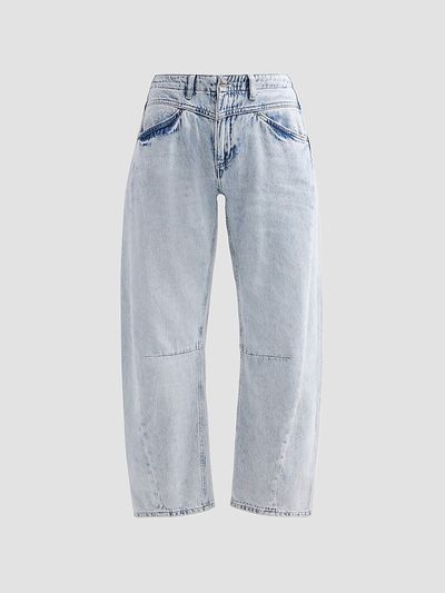 Le Jean Women's Selena Cuffed Crop Jeans