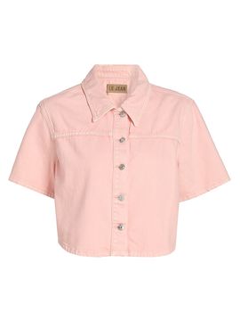 Le Jean Women's Swing Cotton Short-Sleeve Shirt