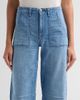 LE JEAN Women's Utility Barrel-Leg Crop Jeans - 5