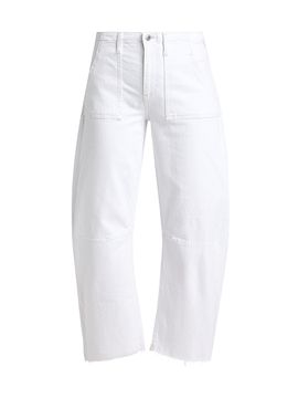 Le Jean Women's Utility Soft Barrel Crop Jeans