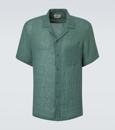Le Kasha Le Kasha Botad linen bowling shirt