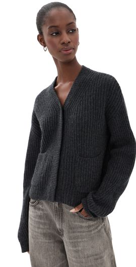 Le Kasha Le Kasha Bresil Cashmere Cardigan Charcoal