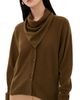 Le Kasha Le Kasha Lyss Cardigan With Detachable Scarf Cinnamon One - 1