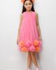 Le Mabelle Le Mabelle Alexa Girls’ Pom-pom Tulle Dress & Crown Set - 1
