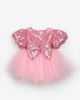 Le Mabelle Le Mabelle Amber Baby Girls’ Bow-detail Sequin Dress - 2