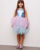 Le Mabelle Le Mabelle Carey Girls’ Mermaid Print Tulle Dress & Mermaid Crown Set - 1