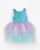 Le Mabelle Le Mabelle Carey Girls’ Mermaid Print Tulle Dress & Mermaid Crown Set - 4