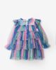 Le Mabelle Le Mabelle Chloe Girls’ Star Print Tiered Dress & Silver Star Crown Set - 2