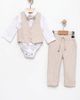 Le Mabelle Le Mabelle Davin Baby Boys’ Vest & Bow Tie Suit Set - 2