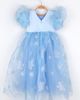 Le Mabelle Le Mabelle Elsa Girls’ Star Tulle Dress & Sequin Queen Crown Set - 3