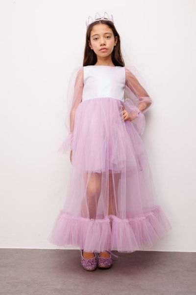 Le Mabelle Le Mabelle Harriet Girls’ Glitter Tulle Maxi Dress