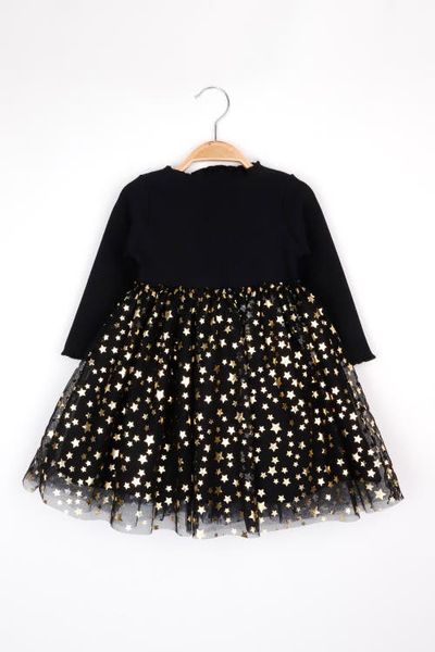Le Mabelle Le Mabelle Karen Girls’ Star Print Tulle Dress