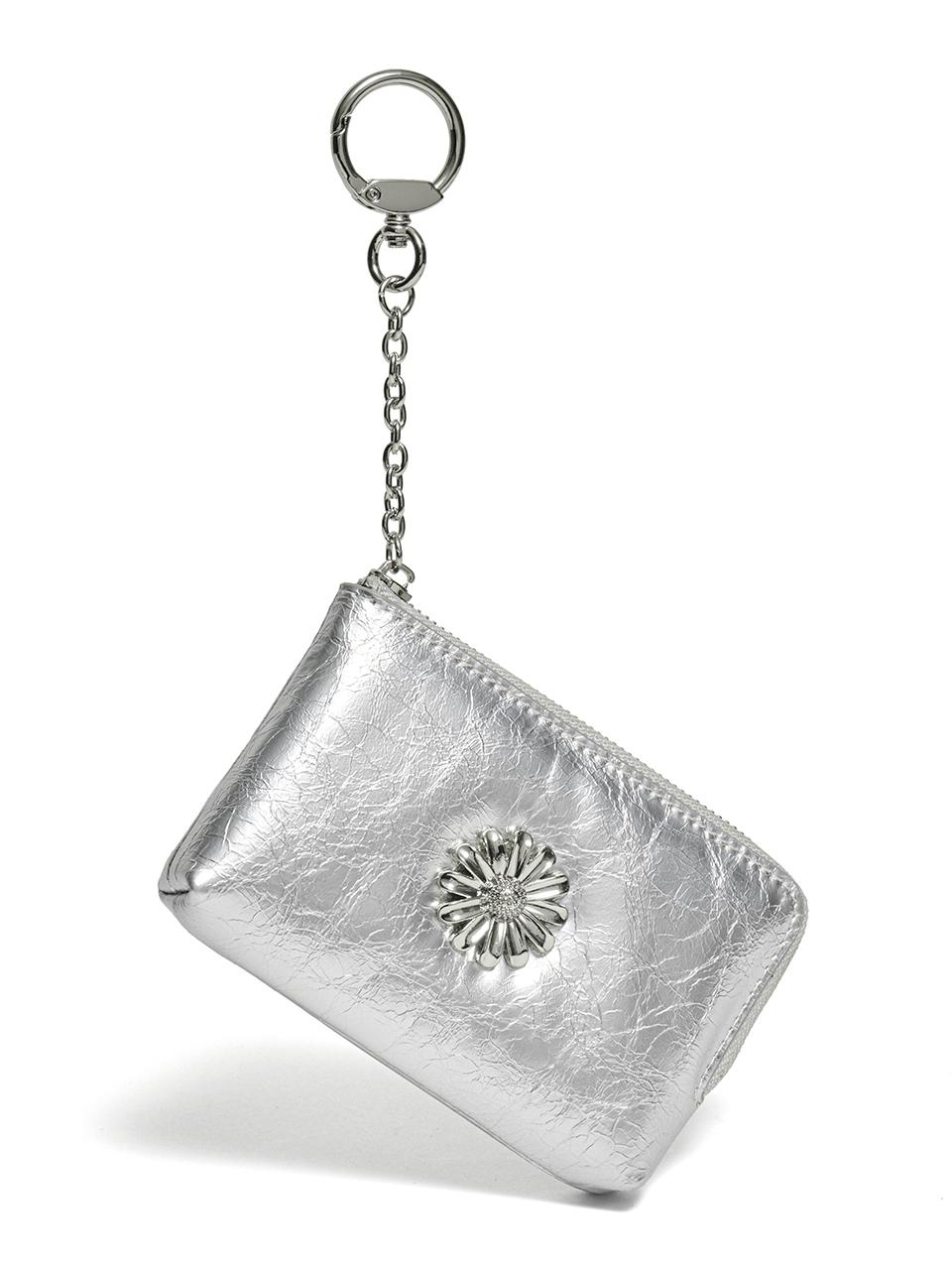Le masque Daisy key ring Coin zipper Card wallet Pouch