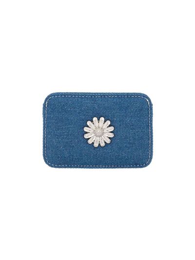 Le masque Daisy slim Mini transportation card wallet denim