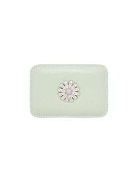 Le masque Daisy slim Mini transportation card wallet GREEN