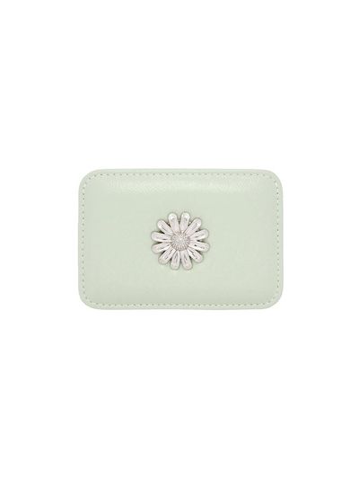 Le masque Daisy slim Mini transportation card wallet GREEN