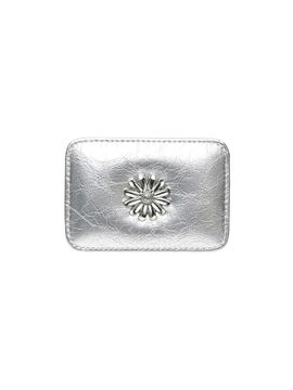 Le masque Daisy slim Mini transportation card wallet Silver