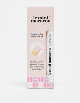 Le Mini Macaron Le Mini Macaron Ceramic Cuticle Pusher with Oil-No color