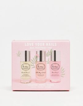 Le Mini Macaron Le Mini Macaron "Love your nails" Nail Treatment Trio-No color