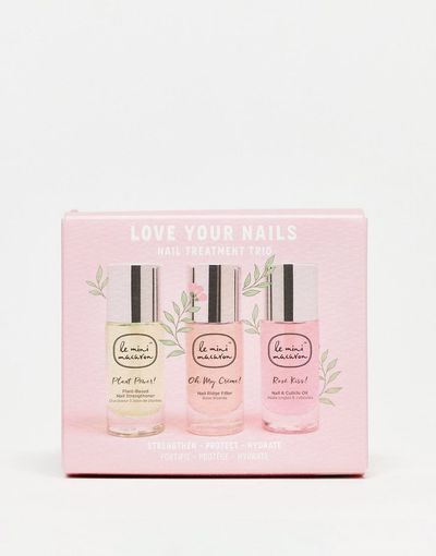 Le Mini Macaron Le Mini Macaron "Love your nails" Nail Treatment Trio-No color