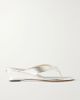 LE MONDE BERYL 40 metallic leather wedge sandals - 1