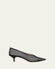 Le Monde Beryl 40mm Babouche Mesh Kitten-Heel Pumps - 1