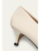Le Monde Beryl 50mm Babouche Leather Kitten-Heel Pumps - 5