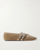 LE MONDE BERYL Claudia embellished velvet ballet flats - 1