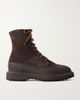 LE MONDE BERYL Dolomite rubber-trimmed suede ankle boots - 1
