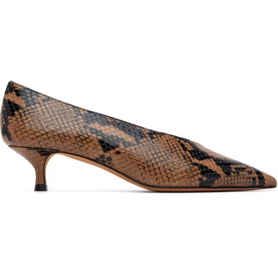 Le Monde Beryl Le Monde Beryl Brown & Black Babouche Kitten Heels