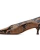 Le Monde Beryl Le Monde Beryl Brown & Black Babouche Kitten Heels - 3