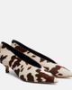 Le Monde Beryl Le Monde BÃ©ryl Babouche cow-print calf hair pumps - 1
