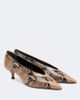 Le Monde Beryl Le Monde Béryl Babouche snake-effect leather pumps - 1
