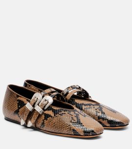 Le Monde Beryl Le Monde Béryl Classic Claudia leather Mary Jane flats