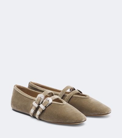 Le Monde Beryl Le Monde Béryl Claudia velvet ballet flats
