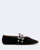 Le Monde Beryl Le Monde Béryl Claudia velvet Mary Jane flats - 5