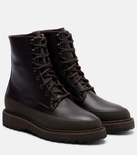 Le Monde Beryl Le Monde BÃ©ryl Dolomite leather lace-up boots