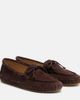 Le Monde Beryl Le Monde Béryl Driver embroidered suede loafers - 1