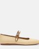 Le Monde Beryl Le Monde Béryl Leather-trimmed raffia Mary Jane flats - 4