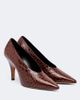 Le Monde Beryl Le Monde Béryl Petra croc-effect leather pumps - 1