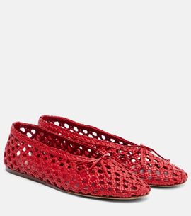 Le Monde Beryl Le Monde Béryl Regency woven leather ballet flats