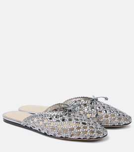 Le Monde Beryl Le Monde BÃ©ryl Regency woven leather mules