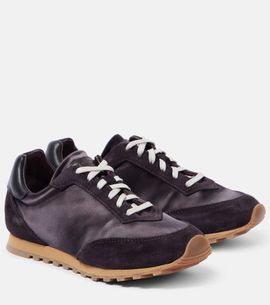 Le Monde Beryl Le Monde BÃ©ryl Slim Runner satin sneakers