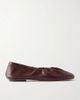 LE MONDE BERYL Mica gathered leather ballet flats - 1