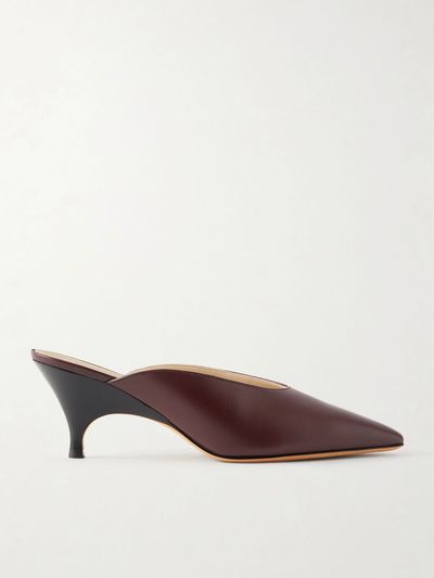 LE MONDE BERYL Petra 65 leather mules