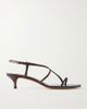LE MONDE BERYL Rio 35 snake-effect leather sandals - 1